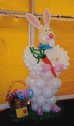 Ostersdeko Osterhase  aus Ballons